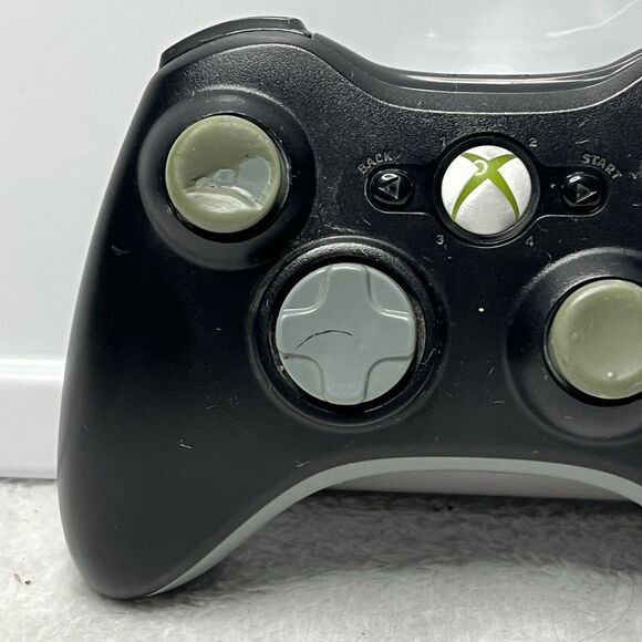 Official OEM Microsoft Xbox 360 Wireless Controller Black Grey - Picture 2 of 8